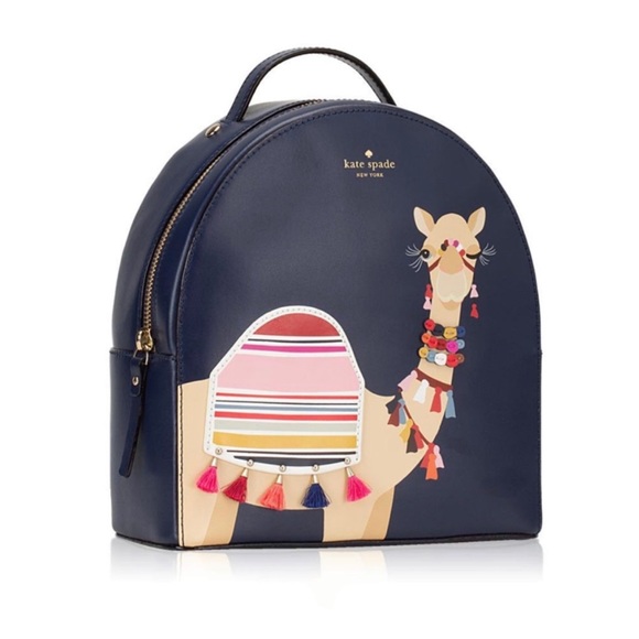 🆕Kate Spade Spice Camel Blue Sammi Backpack Bag - Picture 8 of 8